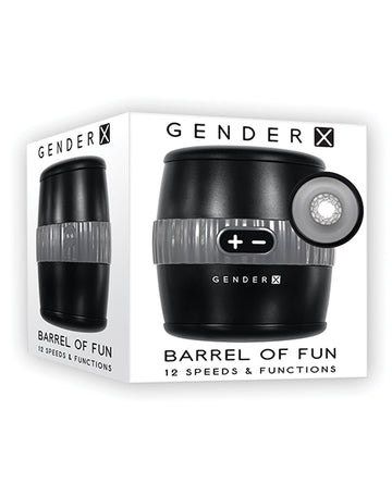Evolved GX-RS-8942-2 Gender X Barrel of Fun, 12 Speeds, Clear, TPE