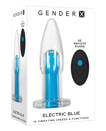 Evolved GX-RS-9161-2 Gender X, Clear/Blue Vibrating Toy, ABS Plastic