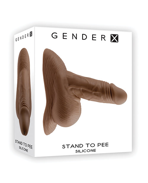 Evolved GX-SP-0990-2 Gender X Silicone Stand To Pee, Brown, Waterproof