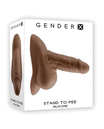Evolved GX-SP-0990-2 Gender X Silicone Stand To Pee, Brown, Waterproof