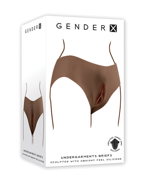 Evolved Novelties Inc. GX-WR-4059-2 Gender X Vagina Briefs, Brown