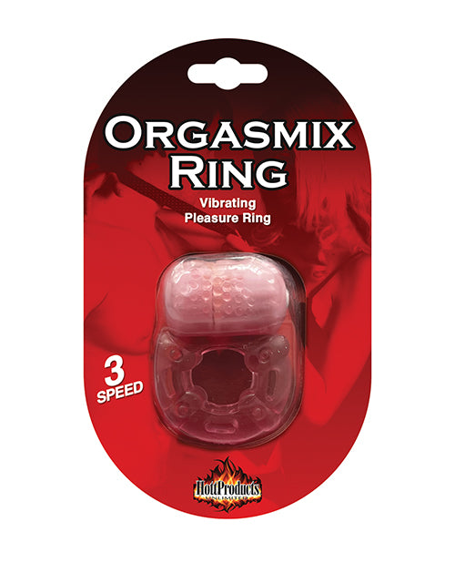 Hott Products Super Stud Orgasmix Vibrating Pleasure Ring, 3-Speed, Magenta