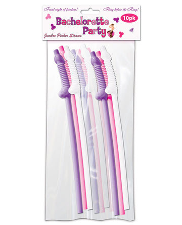 Hott Products HP-2519 Bachelorette Sipping Straws, 12-Inch, Assorted Colors