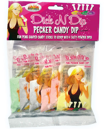 Hott Products HP-2749 Dick n' Dip Powder Dip Kit, Assorted Flavors