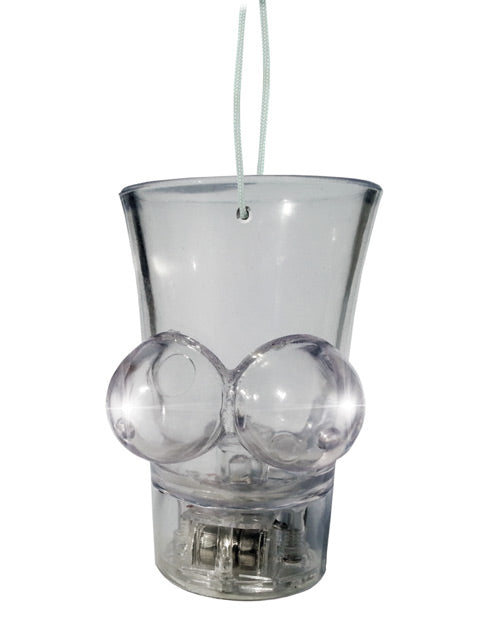 Hott Products HP-2816 Light Up Boobie Shot Glass, Clear Plastic