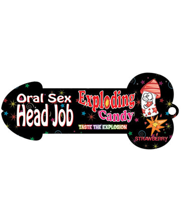 Hott Products HP-2912 Head Job Oral Sex Candy, Strawberry Red