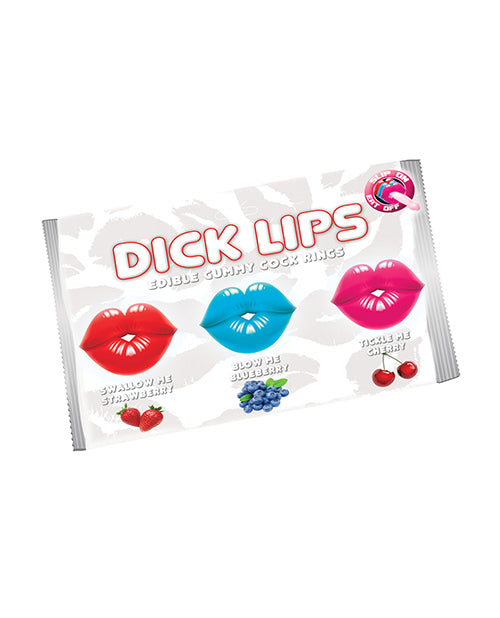 Hott Products HP-2987 Dicklips Edible Gummy Cock Rings, Pack of 3