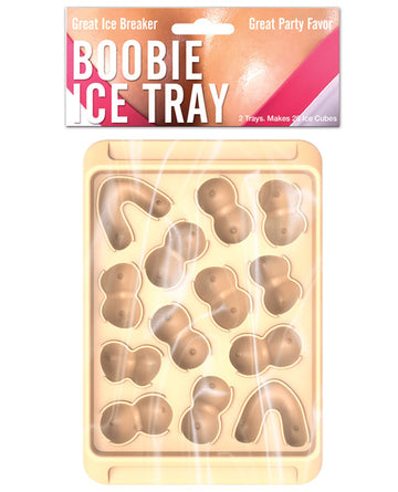 Hott Products HP-3074 Boobie Ice Cube Tray, 2-Pack, Yellow, ABS Plastic