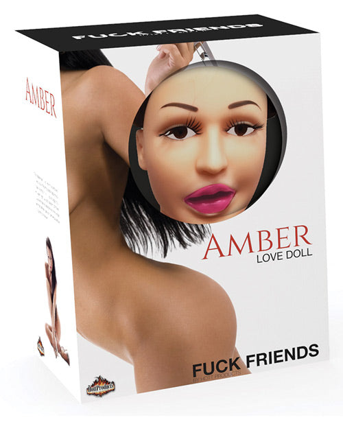 Hott Products Fuck Friends Amber Love Doll, Life-Size Inflatable Brunette