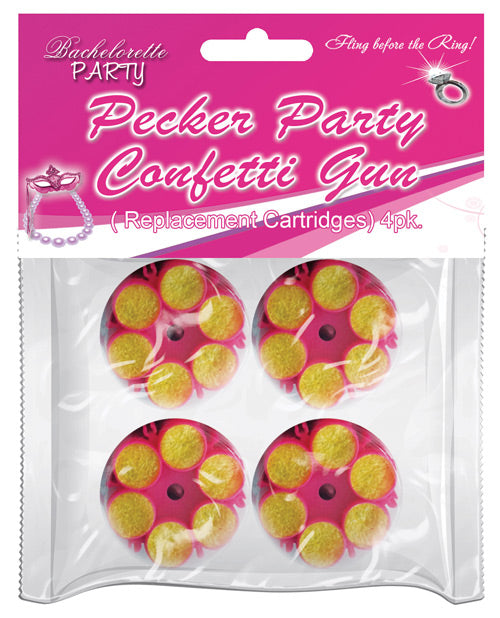 Hott Products HP-3200 Confetti Refill, Assorted Colors, Pack of 4