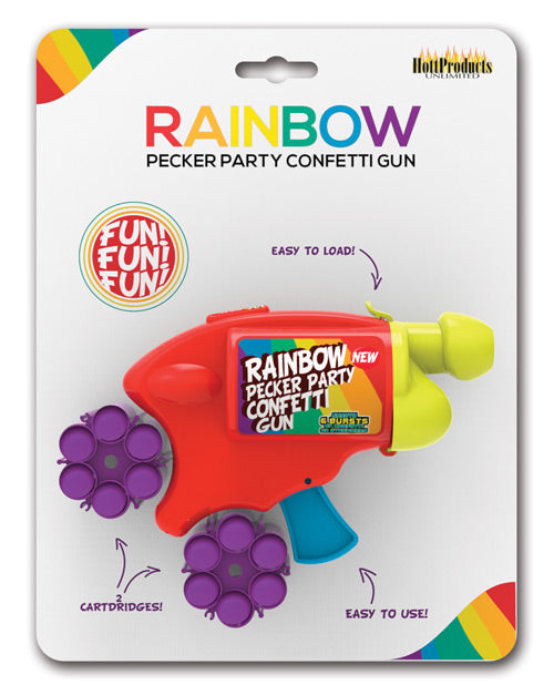 Hott Products HP-3201 Rainbow Pecker Party Confetti Gun, Plastic