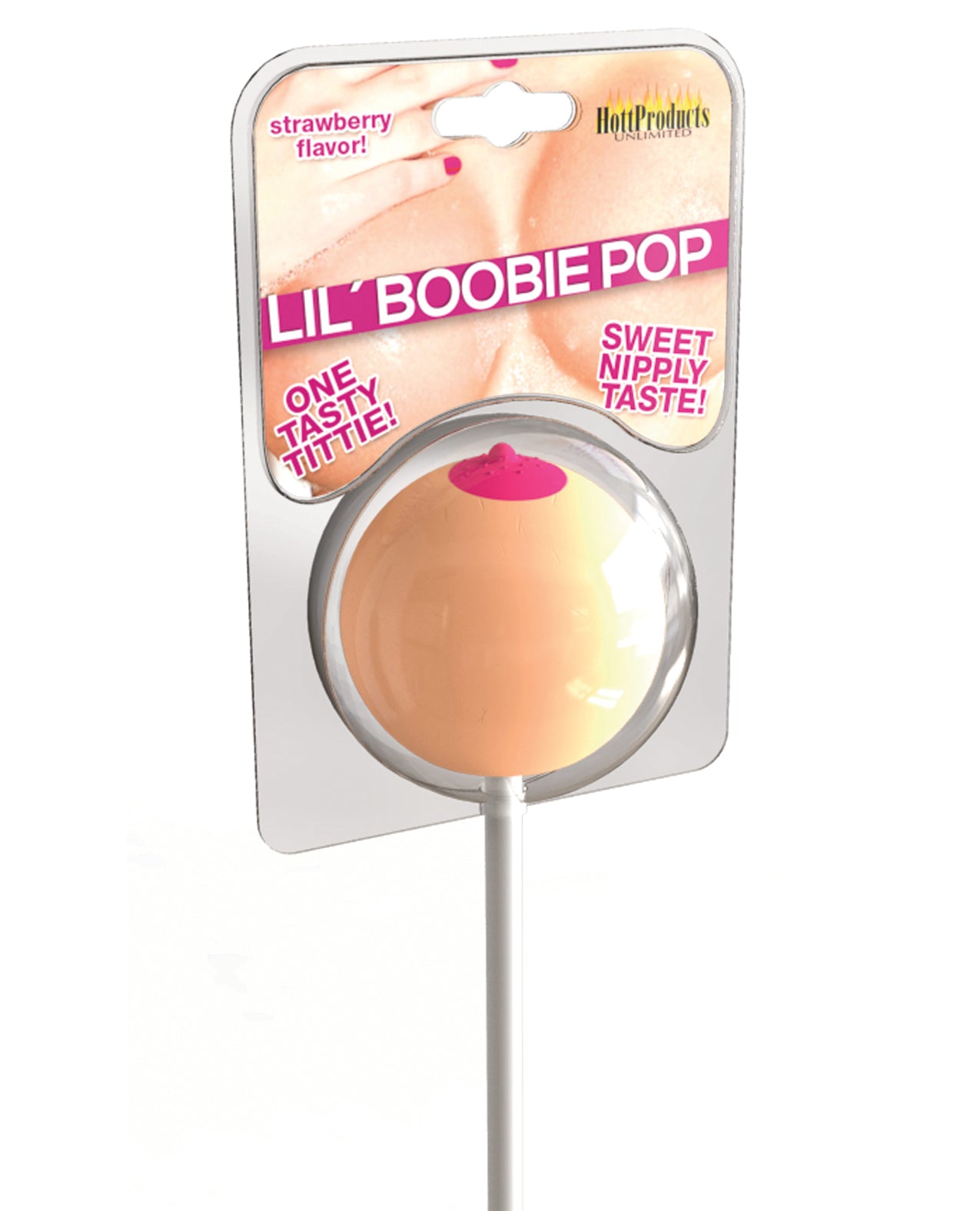 Hott Products HP-3224 Lil Boobie Pop Candy, Strawberry Flavored