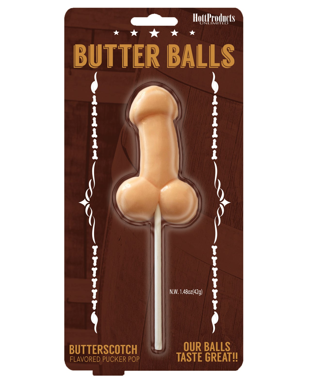 Hott Products HP-3252 Butter Balls Pecker Pop, Butterscotch