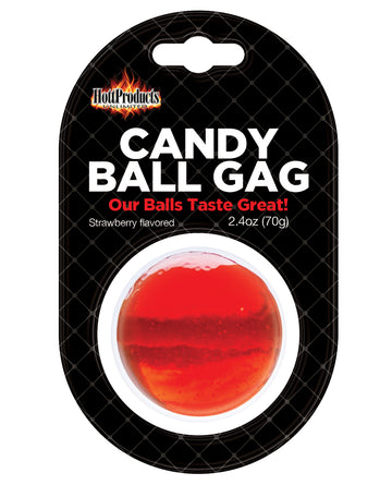 Hott Products HP-3256 Candy Ball Gag, Strawberry Flavor