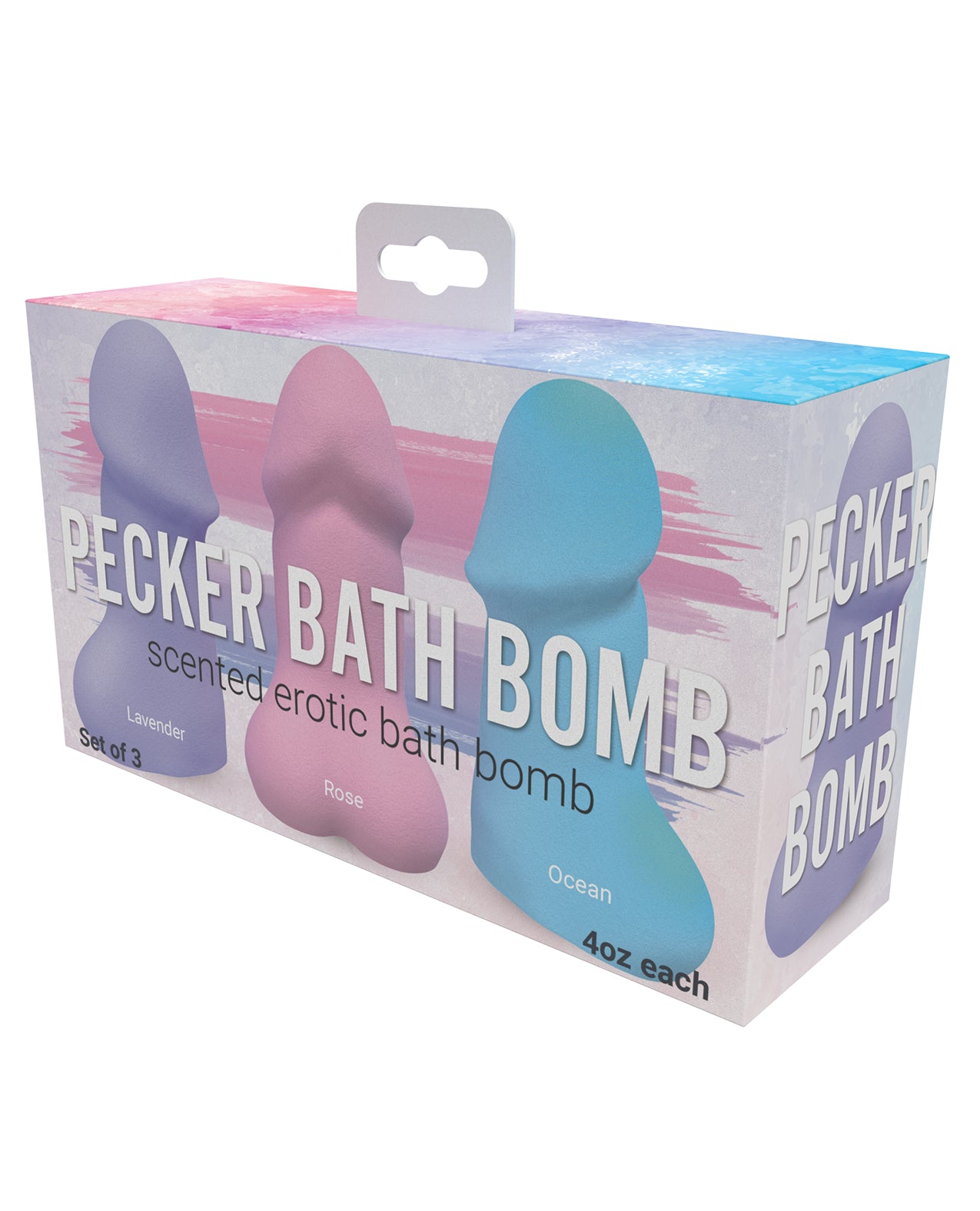 Hott Products HP-3263 Erotic Pecker Bath Bomb - Pack of 3
