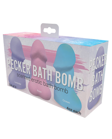Hott Products HP-3263 Erotic Pecker Bath Bomb - Pack of 3