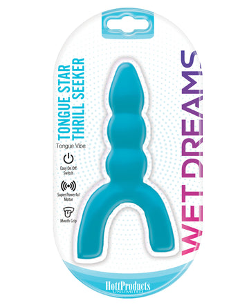 Hott Products HP-3271 Tongue Vibe, Blue, Rubber