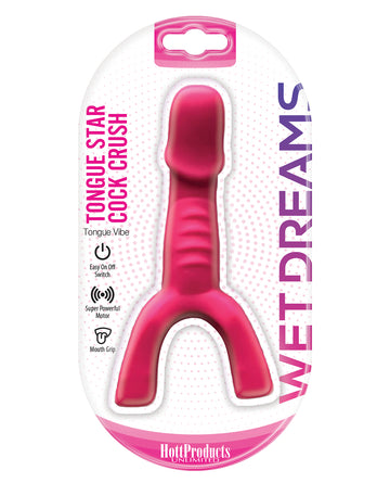 Hott Products Wet Dreams Tongue Star Vibe, Pink