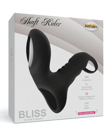 Hott Products Bliss Shaft Rider Vibrator, Dual Motors & 10 Modes
