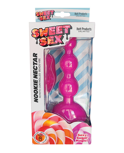Hott Products Sweet Sex Nookie Nectar Bead Vibe, Remote Controlled - Magenta
