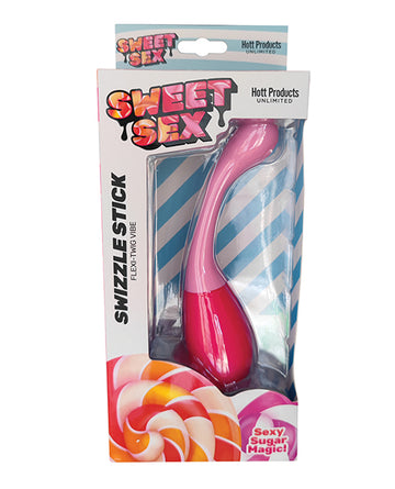 Hott Products Sweet Sex Swizzle Stick Flexi Twig Vibe - Magenta