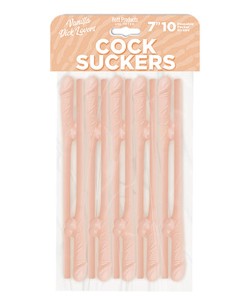 Hott Products HP-3448 Vanilla Lovers Pack Reusable Straws, 10 Count
