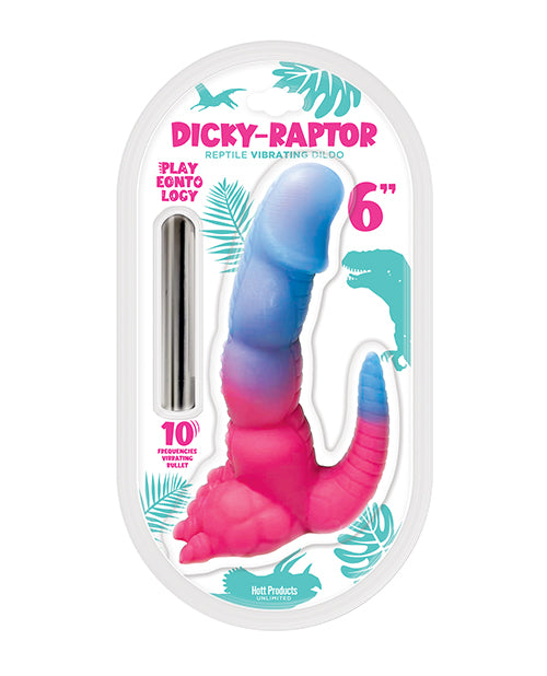 Hott products Playeontology Dicky-Raptor Vibrating Dildo - 6-Inch