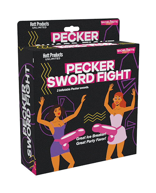 Hott Products HP-3507 Party Pecker Game, 2 Inflatable Peckers, 2 Strap-ons