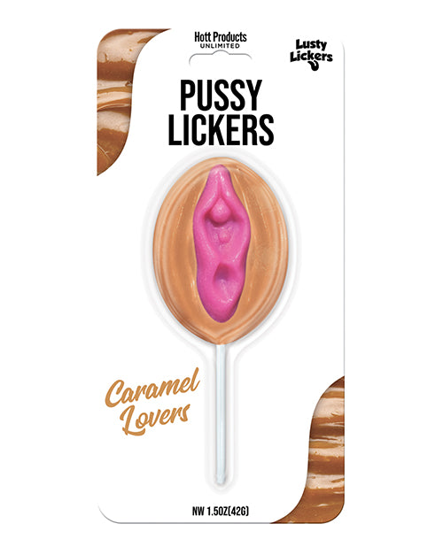 Hott Products HP-3524 Lusty Lickers Pussy Pop, Caramel Flavored