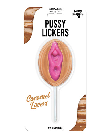 Hott Products HP-3524 Lusty Lickers Pussy Pop, Caramel Flavored