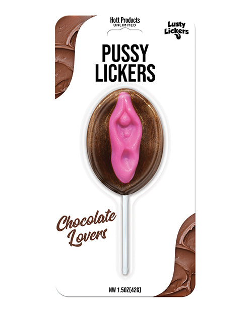 Hott Products HP-3525 Lusty Lickers Pussy Pop, Chocolate Flavored