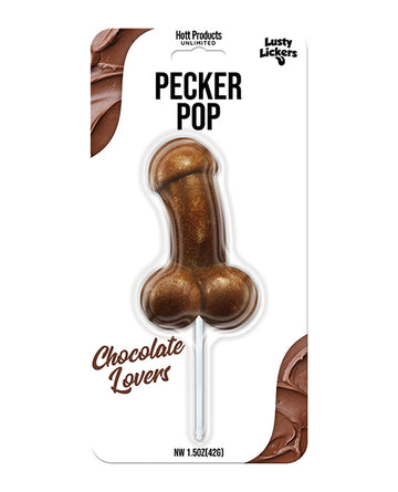 Hott Products HP-3527 Penis Pop - Chocolate Lovers, Chocolate Flavor
