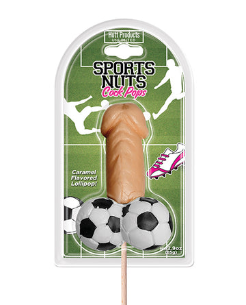 Hott products HP3590 Sports Nuts Cock Pop Soccer Balls - Caramel