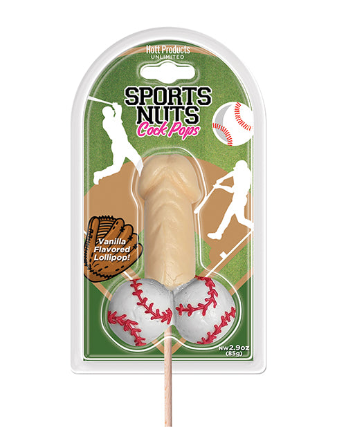 Hott Products Sports Nuts Cock Pop Baseballs, Vanilla Edible Novelty