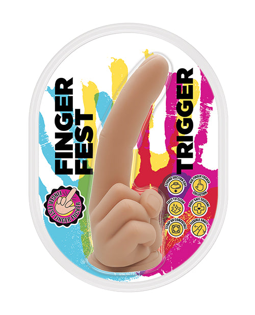 Hott products Finger Fest Trigger Dildo, Ivory
