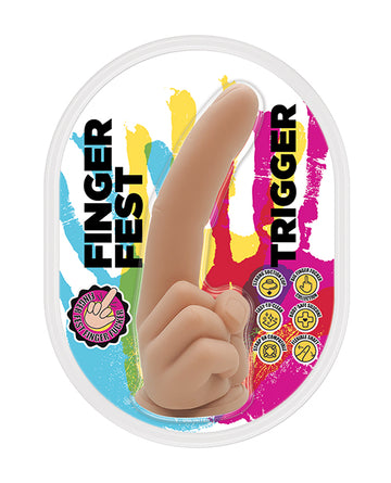 Hott products Finger Fest Trigger Dildo, Ivory