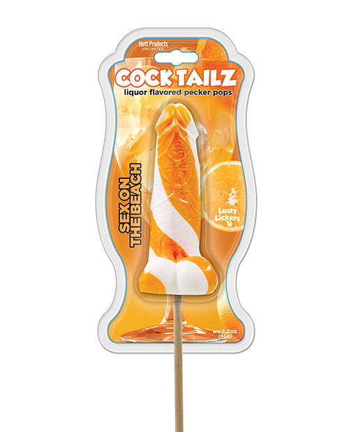 Hott products 3754 Cock Tailz Pecker Pops, Sex on the Beach, Orange