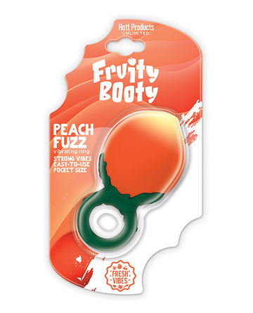 Hott Products HP-3764 Fruity Booty Peach Fuzz Vibe Ring, Vibrating, Silicone