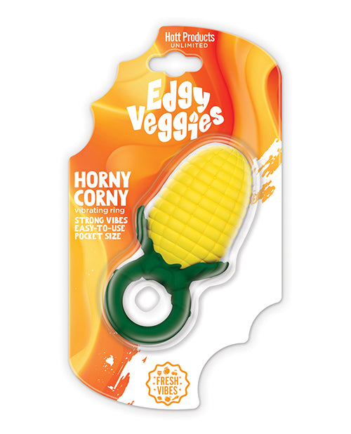 Hott Products HP-3765 Edgy Veggies Corn Holder Vibe Ring, Liquid Silicone