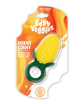Hott Products HP-3765 Edgy Veggies Corn Holder Vibe Ring, Liquid Silicone