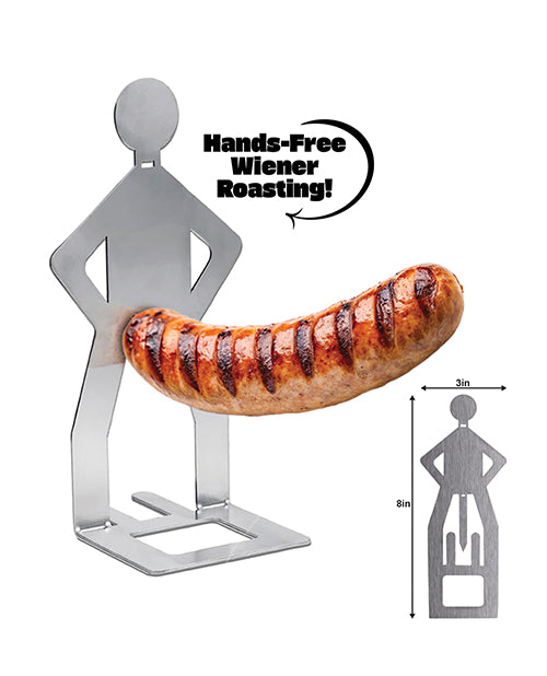 Hott Products Grill My Wiener Hot Dog Grill Stand, Stainless Steel