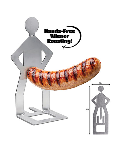 Hott Products Grill My Wiener Hot Dog Grill Stand, Stainless Steel