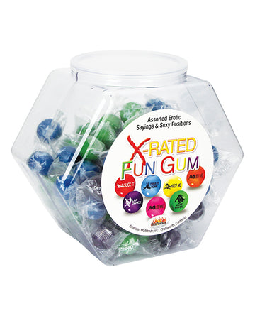 Hott Products X-Rated Fun Gum Fishbowl, 90-Piece Assortment