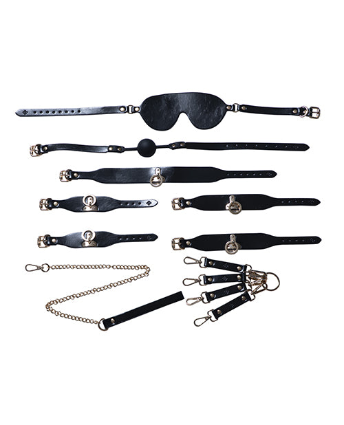 honey play b SM-38-935BL BDSM Bondage Kit, 5 Piece Set