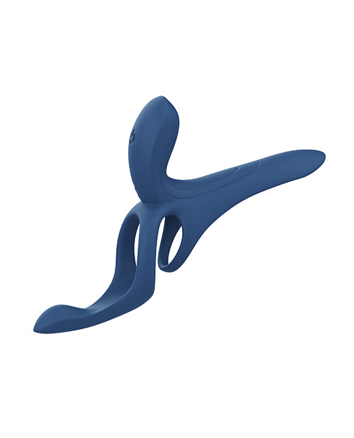 Honey Play VS-22-959BLU Pleasure Pivot App-Controlled Couples Vibrator, Navy