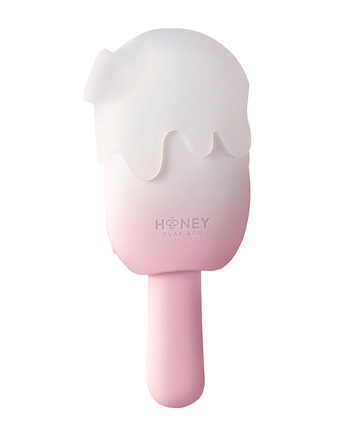 Honey Play B VS-07-960PI Cream Pop Stimulator, Pink/White