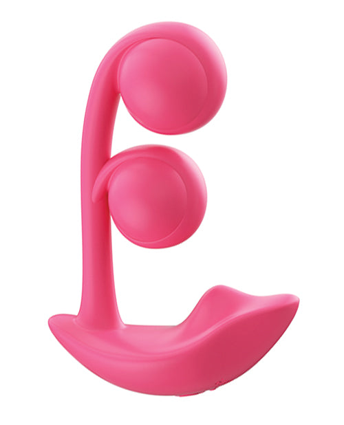 Honey Play WE-22-984WR Melody Twin Balls Clit & G-Spot Vibrator, Pink