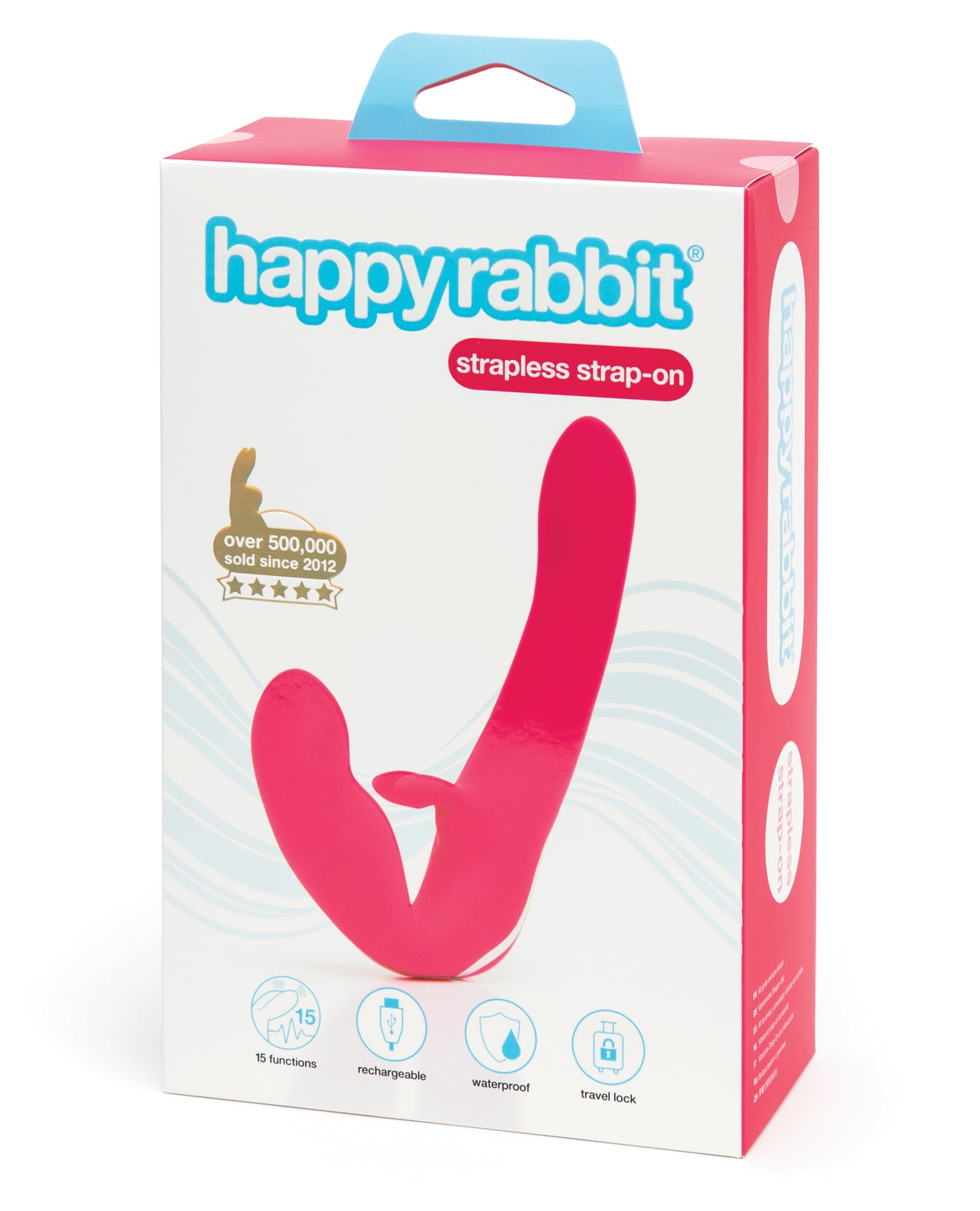 Lovehoney LTD 74311 Happy Rabbit Strapless Vibe, Pink, 15 Modes