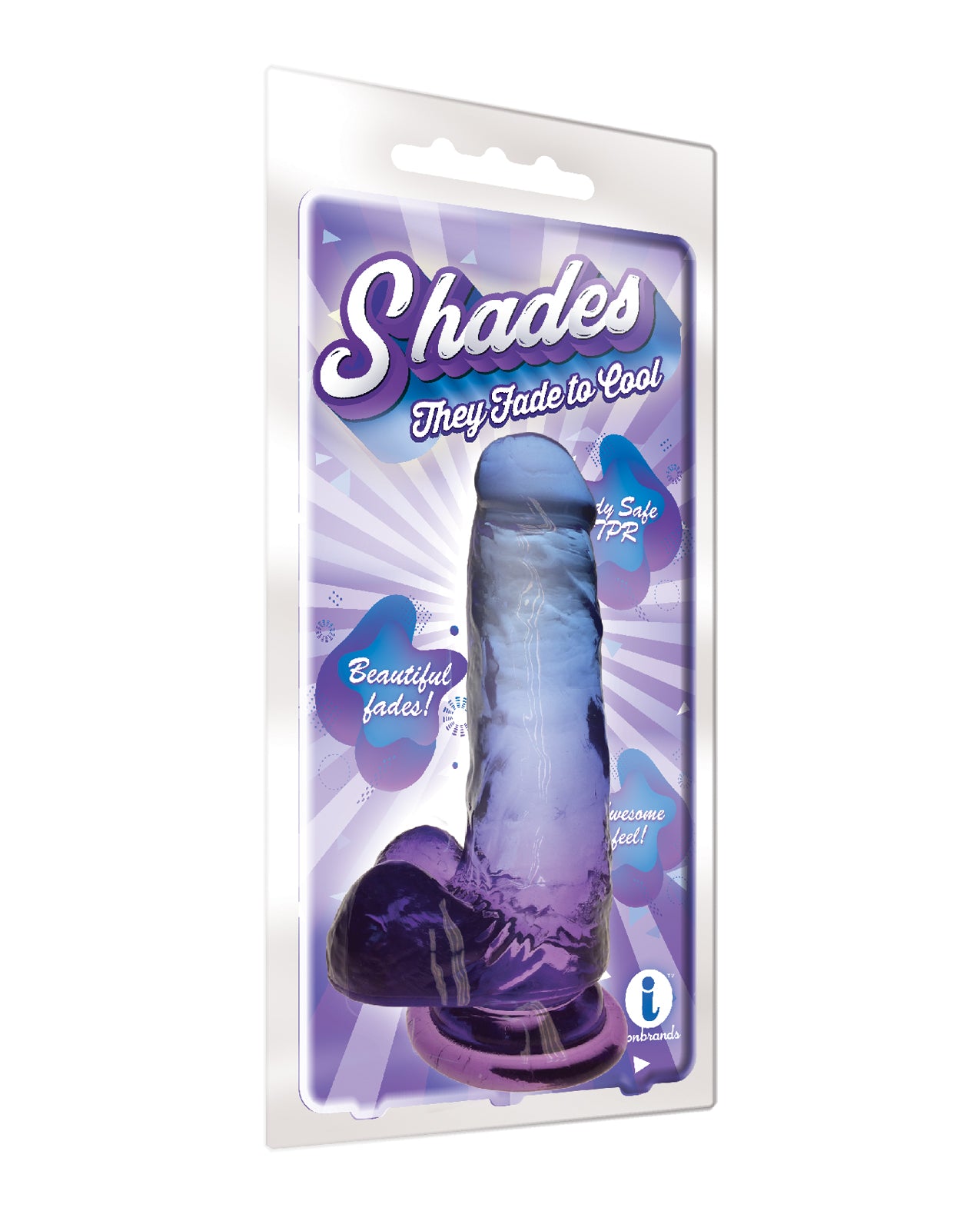 Icon Brands IC1303-3 Shades Jelly Dong Medium, Blue/Violet
