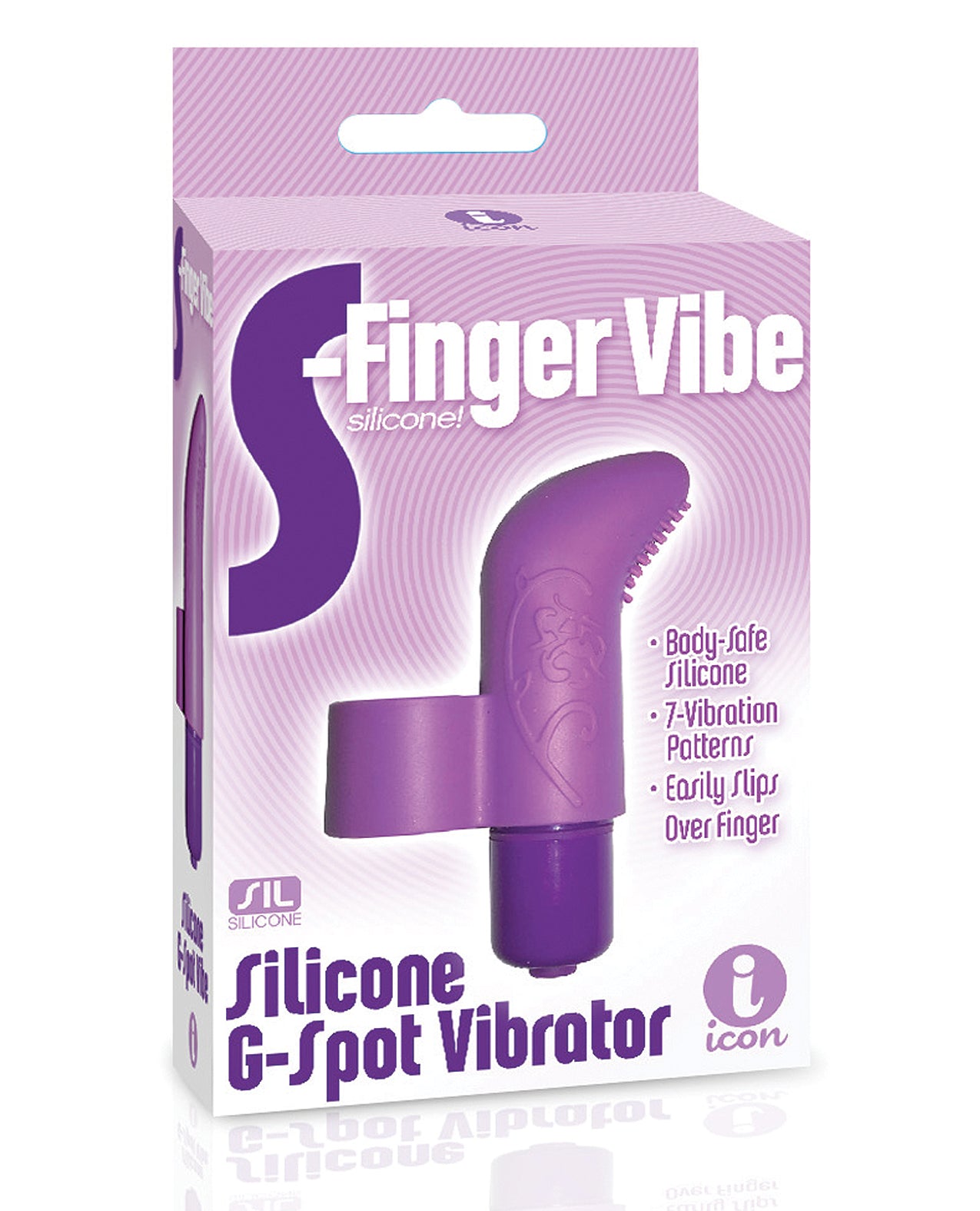 Icon Brands, Inc IC2661-2 S-Finger Vibe, Purple, 7 Patterns